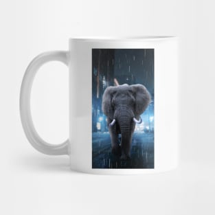 Elephant in the Rain Mug